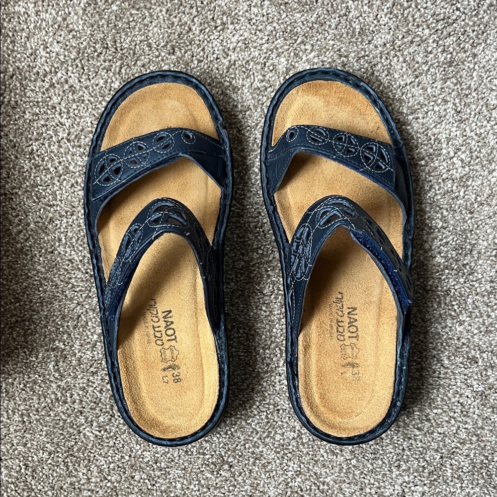 Naot Navy Blue Sandals - Picture 2 of 4